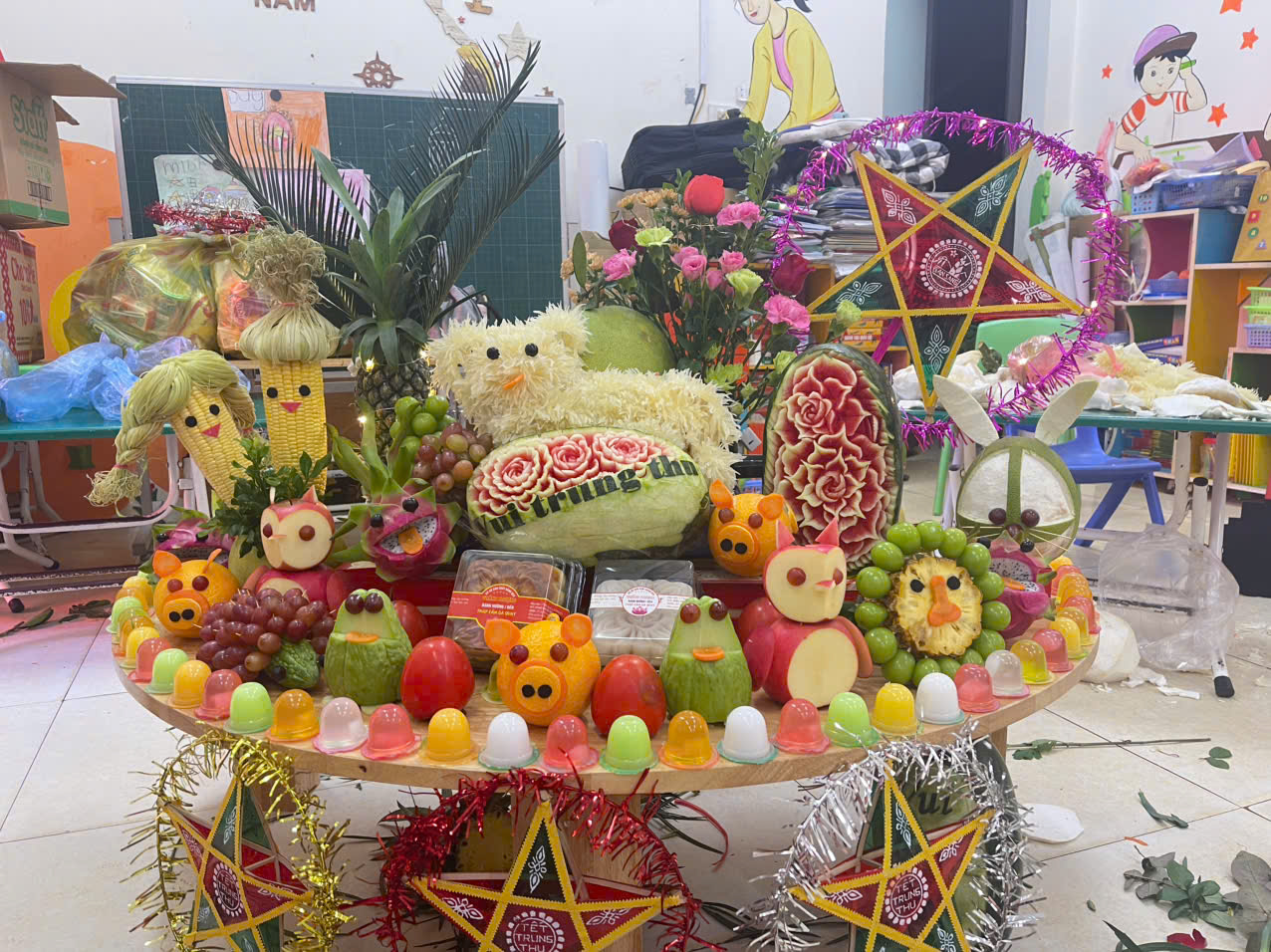 🎑 TRƯỜNG MẦM NON LIÊN PHƯƠNG RỘN RÀNG CHUẨN BỊ CHO NGÀY TẾT TRUNG THU 🎑